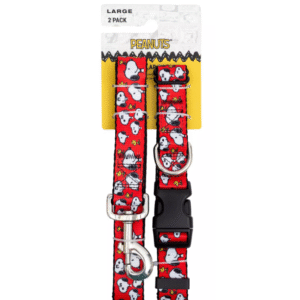 Paquete de correa y collar Snoopy
